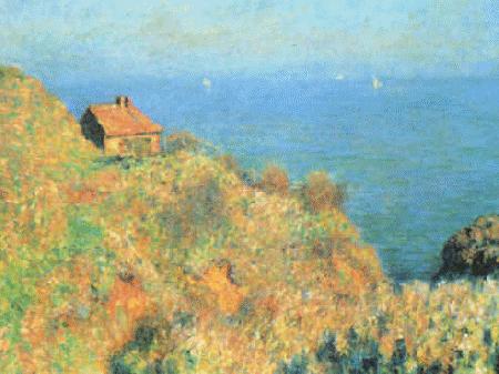 Claude Monet The Fisherman's House at Varengeville Norge oil painting art